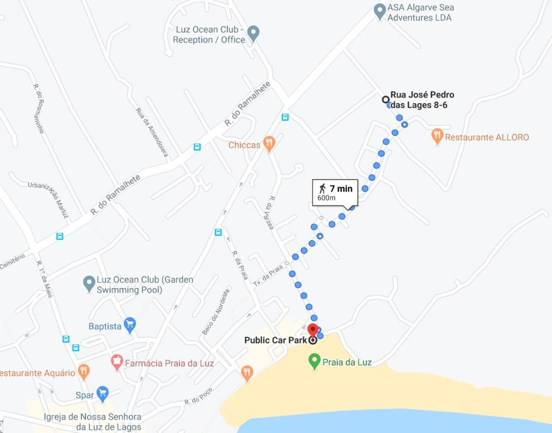 Praia Da Luz Mar E Sol Apartamento Bagian luar foto